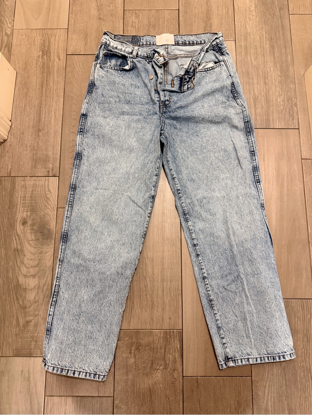 REVICE Light Blue Button-Fly Denim Jeans
